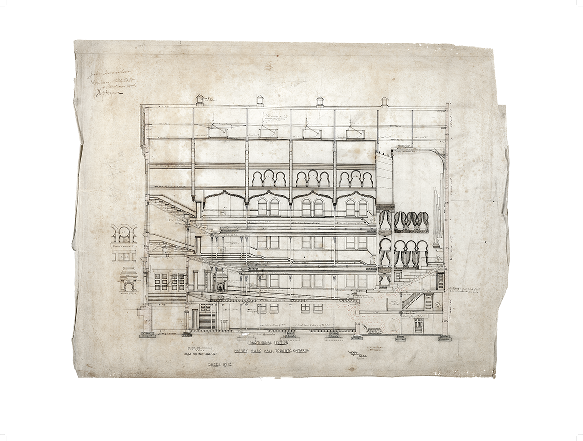 Massey Hall Architectural Interior Side Poster