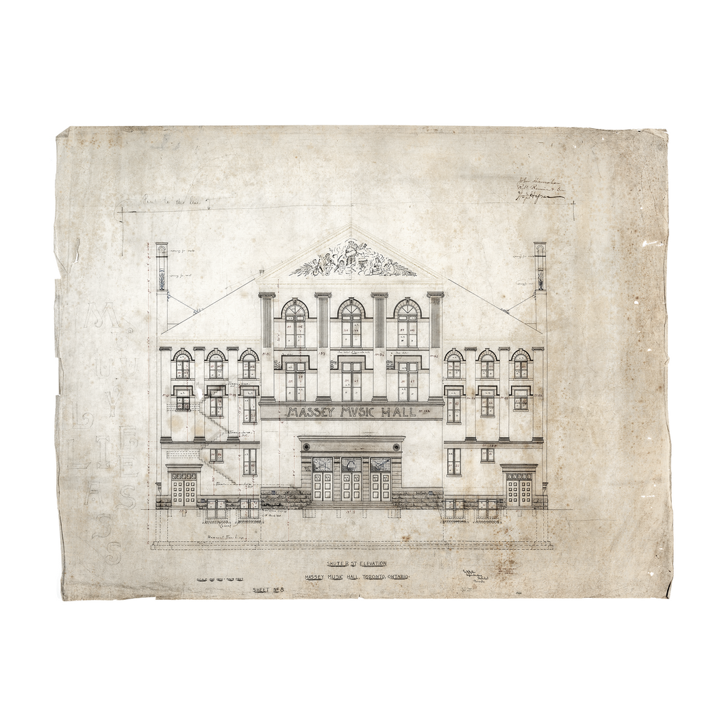 Massey Hall Architectural Poster